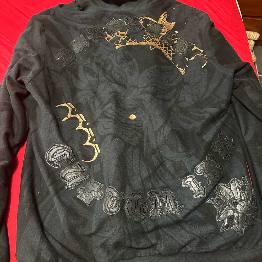 Men's Dussault Mag 7 Magnificent 7 Guan Yu Gold Knuckles Hoodie XXL 180 Made